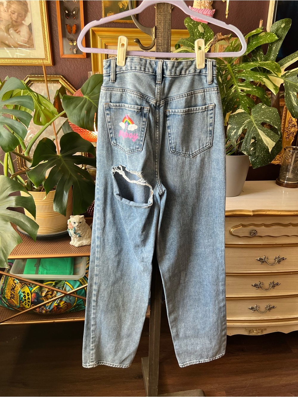 Playboy x Pacsun Ripped Butt Jeans w27